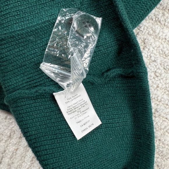 Talbots Double Breasted Cardigan Womens M Lambswool Old Money Preppy Academia - Picture 6 of 8